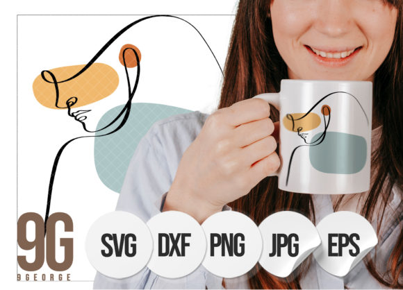 Download Abstract Woman Face Drawing One Line Svg - Abstract Collection