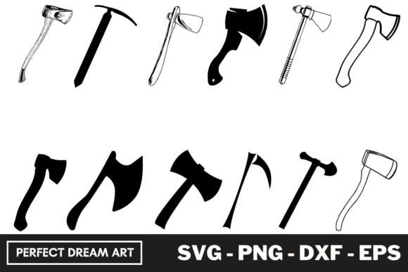 Download Axe Silhouette Bundles - Axe Collection