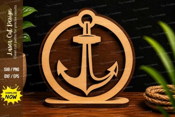 Download Nautical Anchor Round Stand Marine Decor - Premium Resources