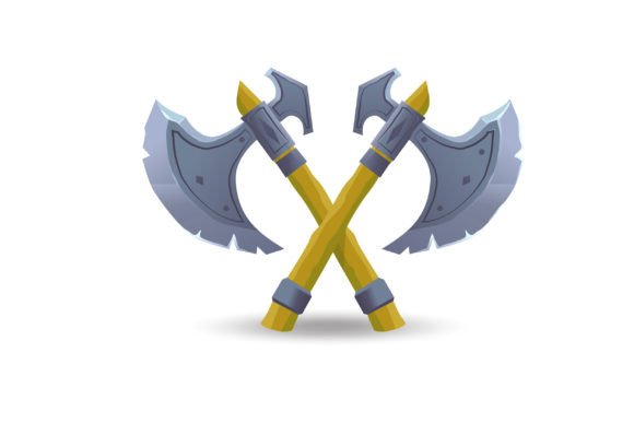Download Two Crossed Viking Axe - Axe Collection