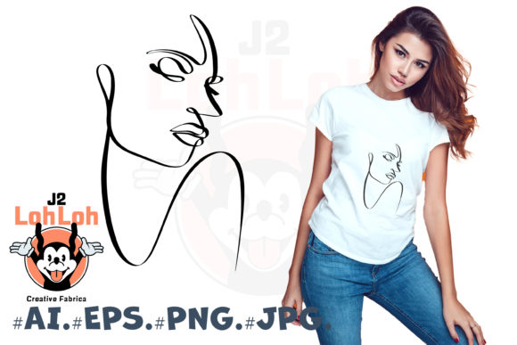 Download Abstract Face One Line Art Cricut - Abstract Collection