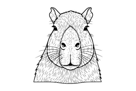 Download Line Art Animal Head Outline Sketch Colo - Animal Collection